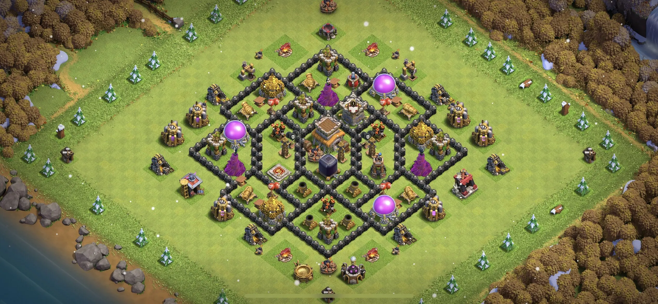 TH8 Defense Base - Top Town Hall 8 Defense Base with Link (#7) - Clash of Clans 2025​ TH8 Base