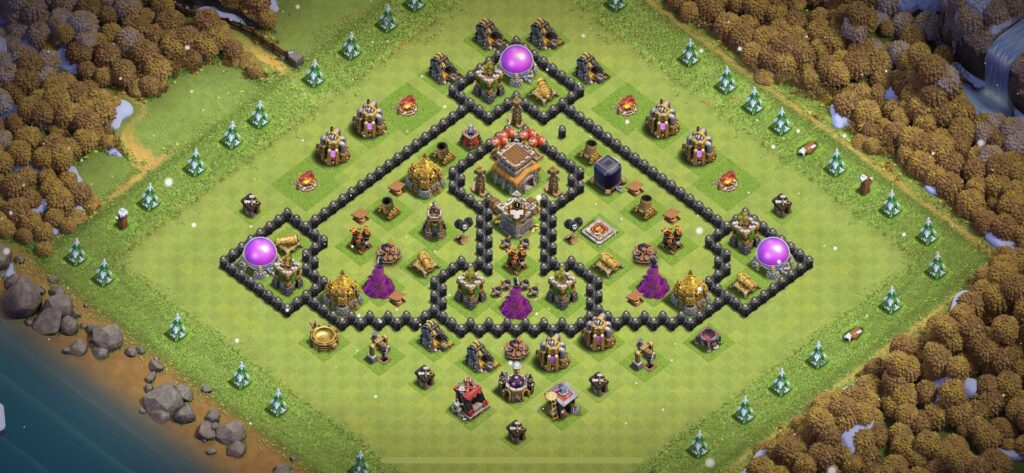 TH8 Defense Base - Top Town Hall 8 Defense Base with Link (#8) - Clash of Clans 2025​ TH8 Base