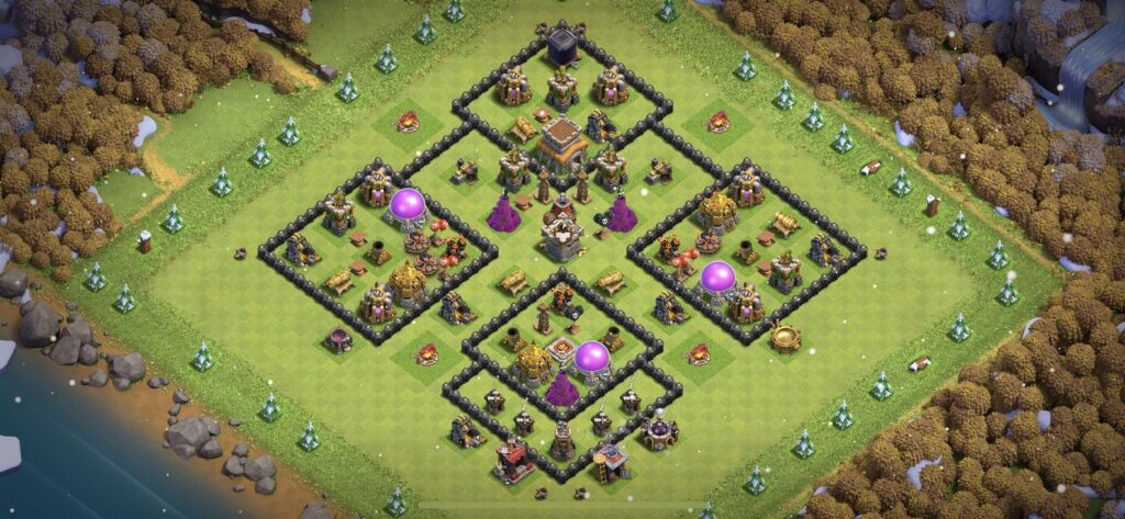 TH8 Defense Base - Top Town Hall 8 Defense Base with Link (#9) - Clash of Clans 2025​ TH8 Base