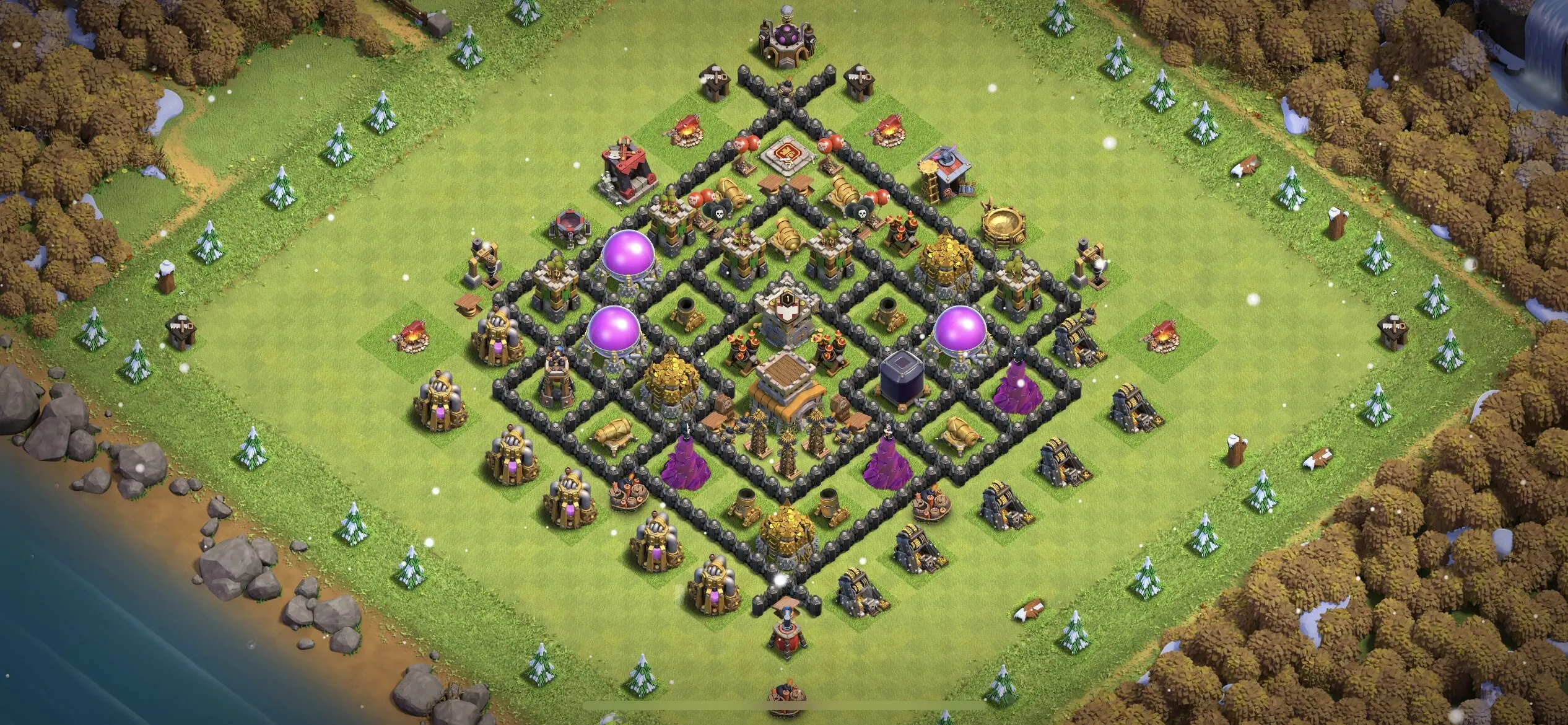 TH8 Farming Base - Top Town Hall 8 Farming Base with Link (#2) - Clash of Clans 2025​ TH8 Base