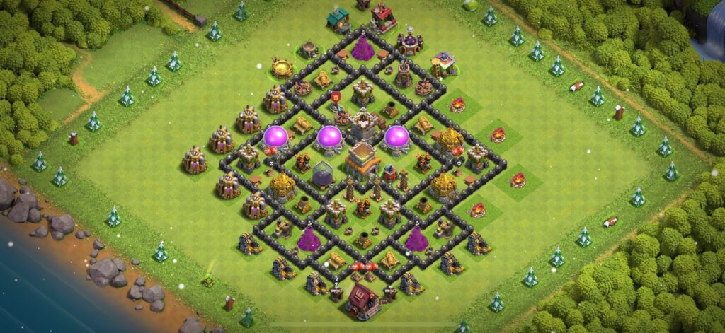 TH8 Farming Base - Top Town Hall 8 Farming Base with Link (#28) - Clash of Clans 2025​ TH8 Base