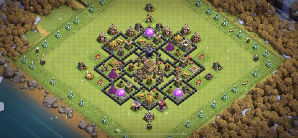 TH8 Farming Base - Top Town Hall 8 Farming Base with Link (#6) - Clash of Clans 2025​ TH8 Base