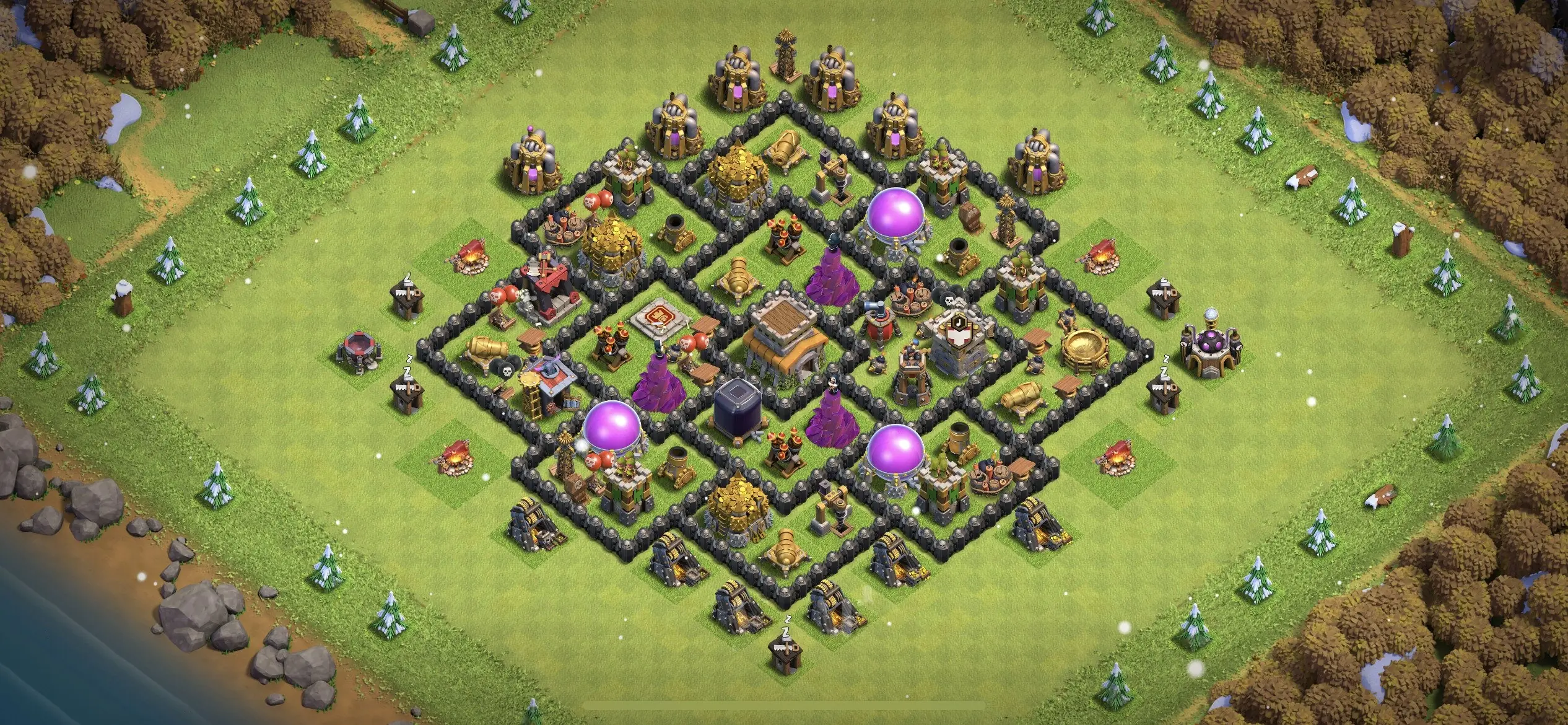 TH8 Farming Base - Top Town Hall 8 Farming Base with Link (#7) - Clash of Clans 2025​ TH8 Base