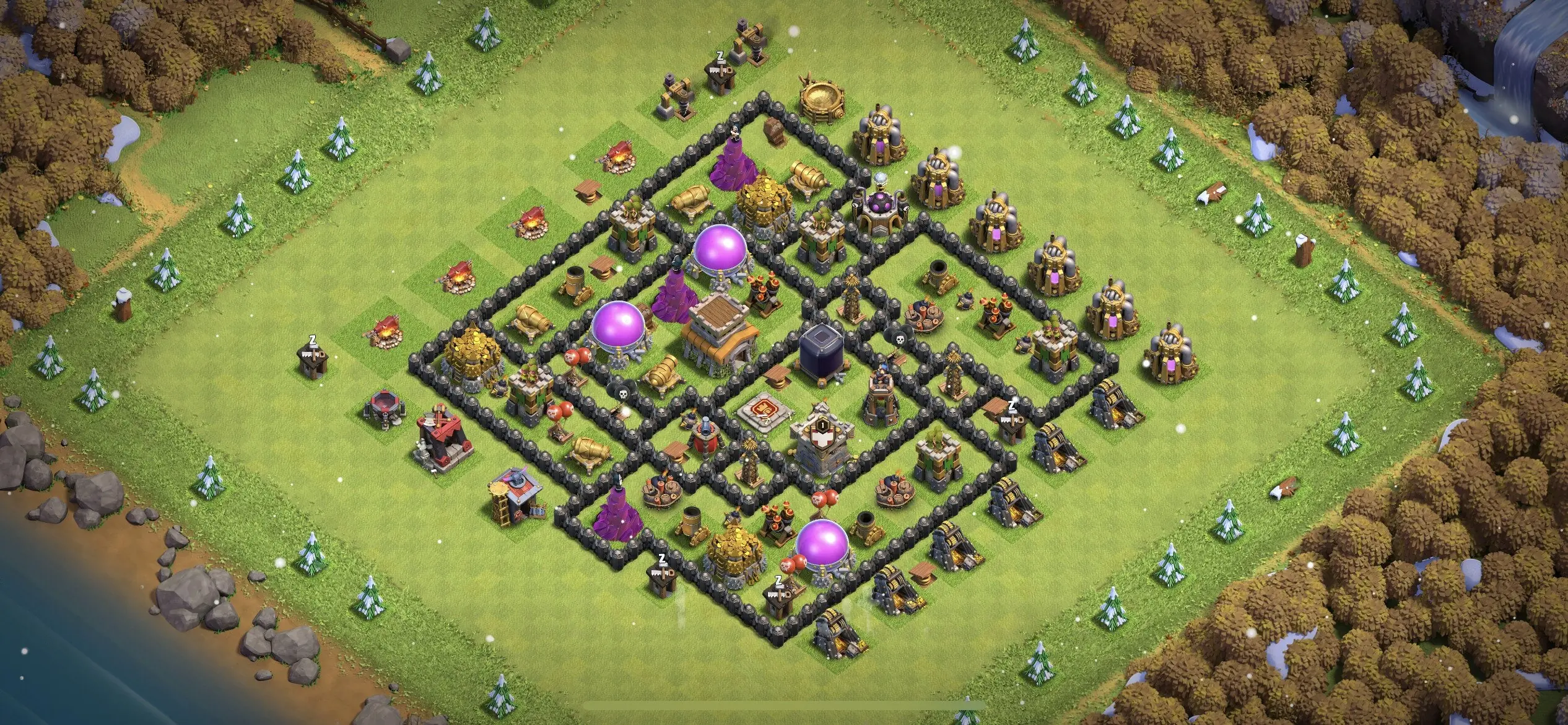 TH8 Farming Base - Top Town Hall 8 Farming Base with Link (#9) - Clash of Clans 2025​ TH8 Base