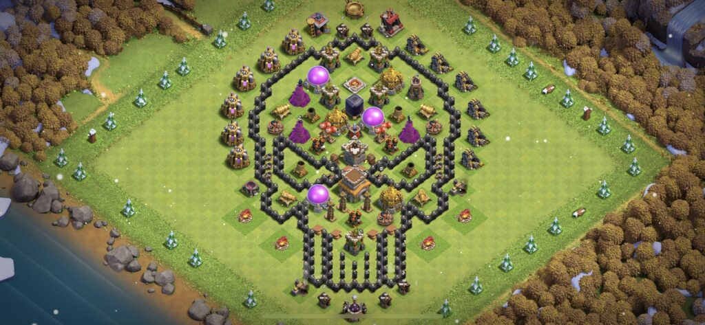 TH8 Troll Base - Top Town Hall 8 Troll/Funny Base with Link (#10) - Clash of Clans 2025​ TH8 Base