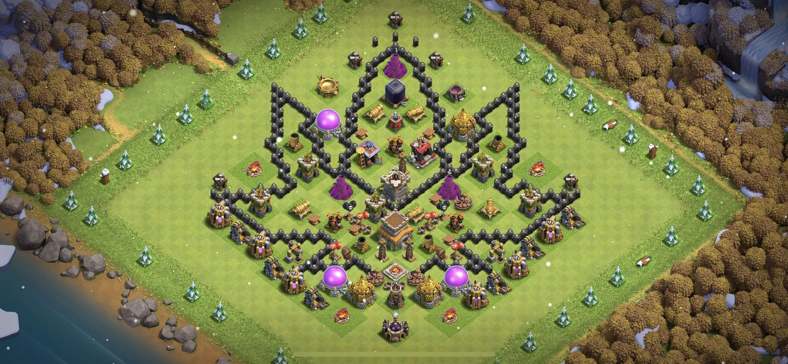 TH8 Troll Base - Top Town Hall 8 Troll/Funny Base with Link (#12) - Clash of Clans 2025​ TH8 Base