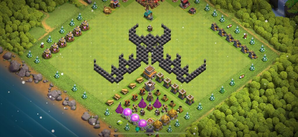TH8 Troll Base - Top Town Hall 8 Troll/Funny Base with Link (#20) - Clash of Clans 2025​ TH8 Base