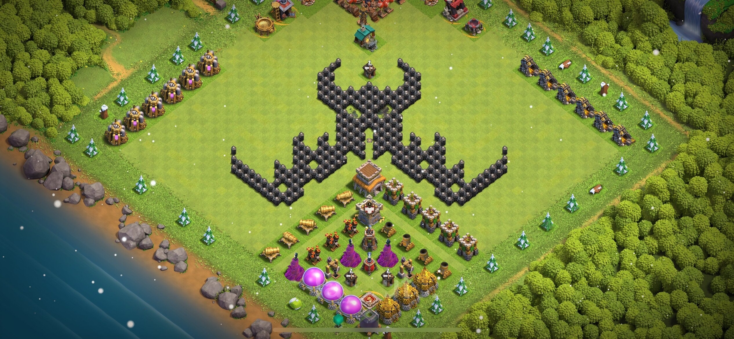TH8 Troll Base - Top Town Hall 8 Troll/Funny Base with Link (#20) - Clash of Clans 2025​ TH8 Base