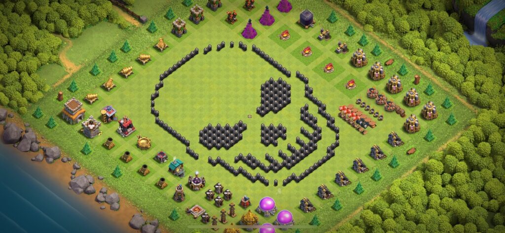 TH8 Troll Base - Top Town Hall 8 Troll/Funny Base with Link (#23) - Clash of Clans 2025​ TH8 Base
