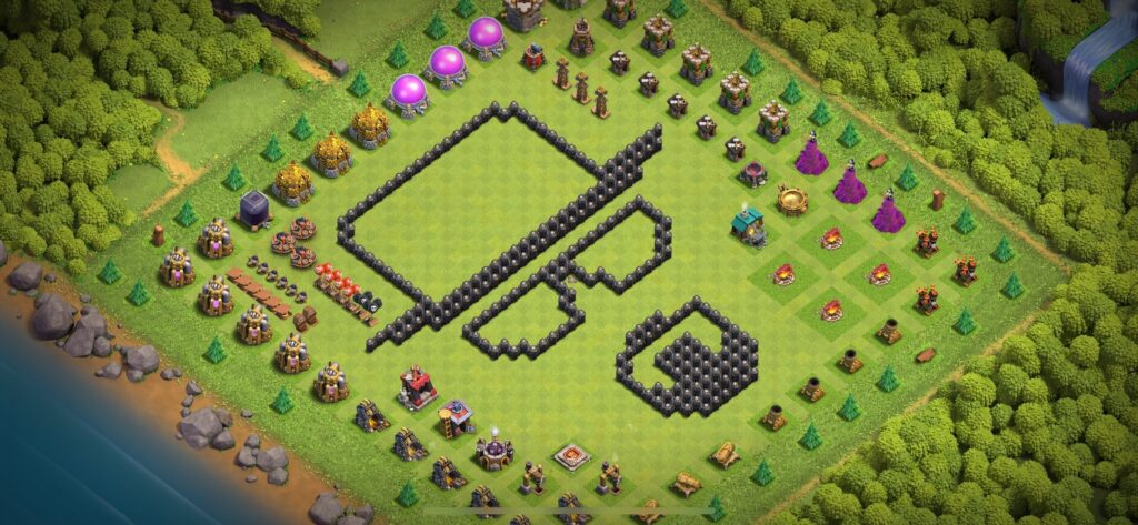 TH8 Troll Base - Top Town Hall 8 Troll/Funny Base with Link (#25) - Clash of Clans 2025​ TH8 Base