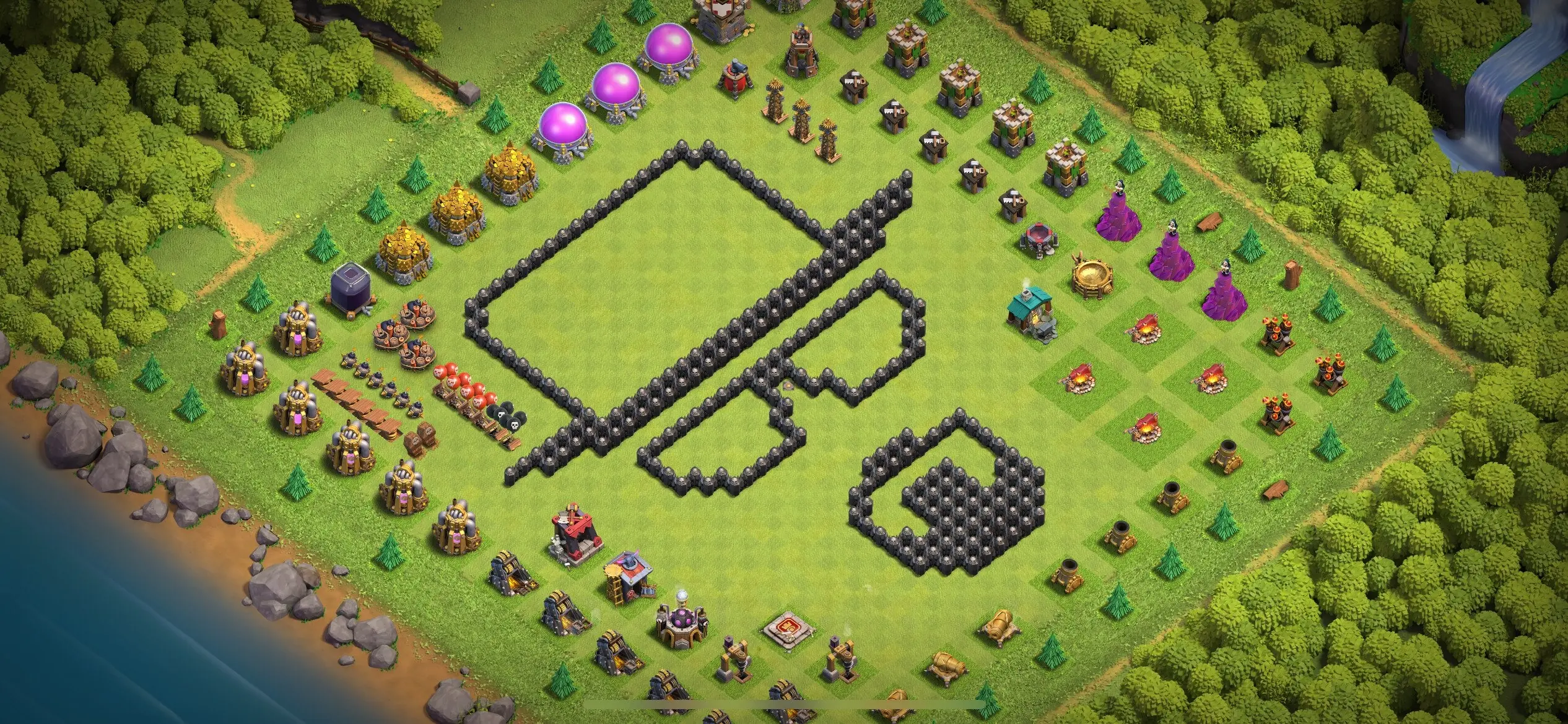 TH8 Troll Base - Top Town Hall 8 Troll/Funny Base with Link (#25) - Clash of Clans 2025​ TH8 Base