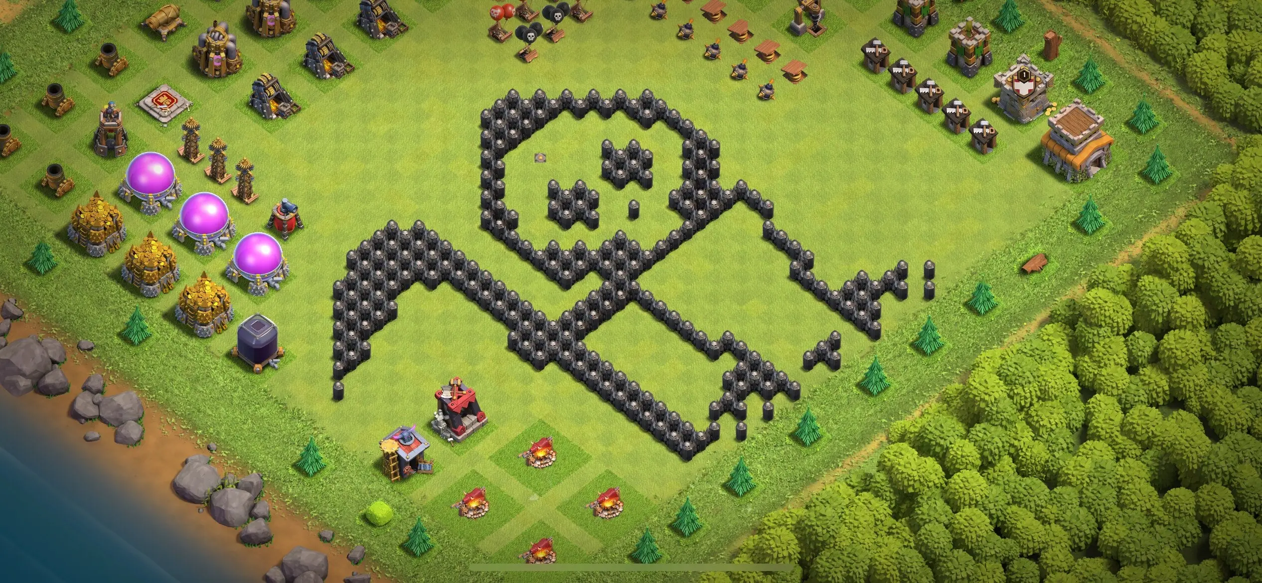 TH8 Troll Base - Top Town Hall 8 Troll/Funny Base with Link (#26) - Clash of Clans 2025​ TH8 Base