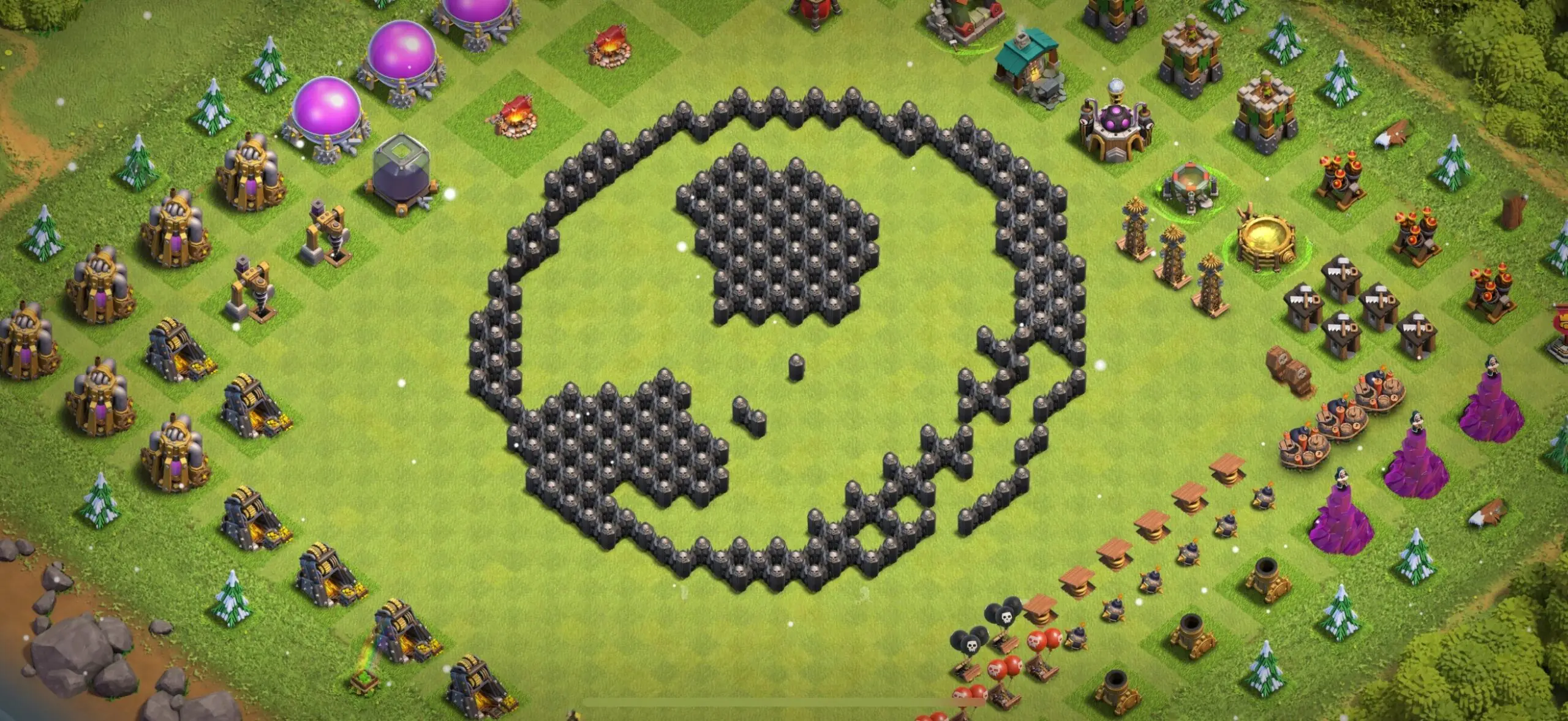TH8 Troll Base - Top Town Hall 8 Troll/Funny Base with Link (#29) - Clash of Clans 2025​ TH8 Base
