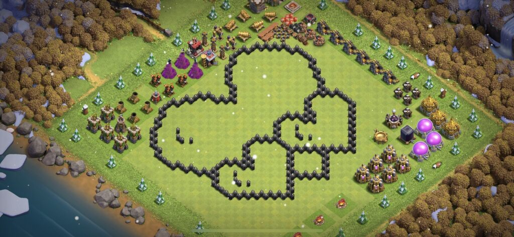 TH8 Troll Base - Top Town Hall 8 Troll/Funny Base with Link (#3) - Clash of Clans 2025​ TH8 Base