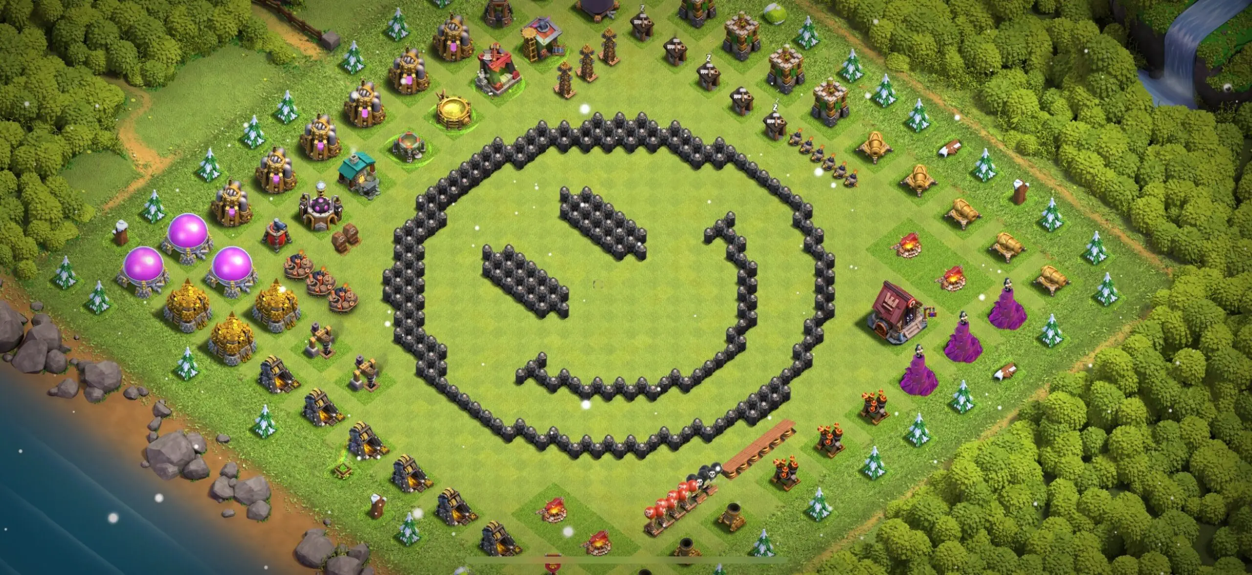TH8 Troll Base - Top Town Hall 8 Troll/Funny Base with Link (#30) - Clash of Clans 2025​ TH8 Base