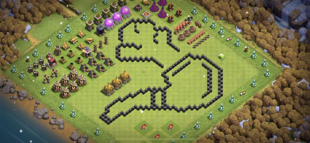 TH8 Troll Base - Top Town Hall 8 Troll/Funny Base with Link (#6) - Clash of Clans 2025​ TH8 Base