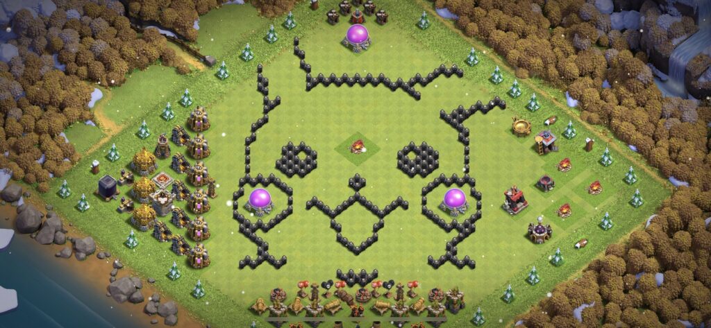 TH8 Troll Base - Top Town Hall 8 Troll/Funny Base with Link (#7) - Clash of Clans 2025​ TH8 Base