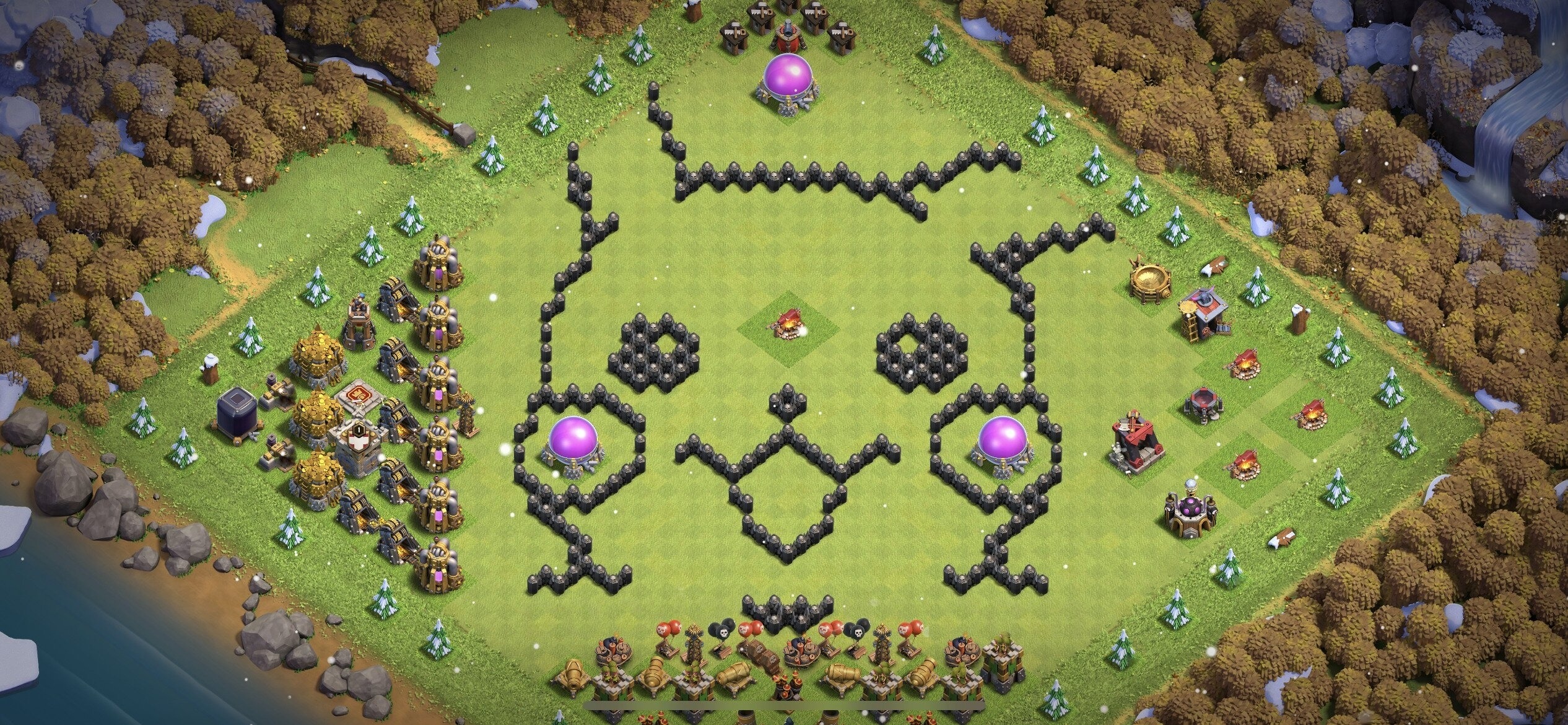 TH8 Troll Base - Top Town Hall 8 Troll/Funny Base with Link (#7) - Clash of Clans 2025​ TH8 Base