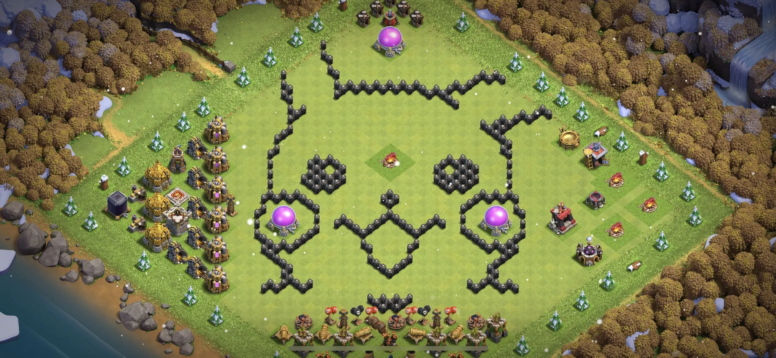 TH8 Troll Base - Top Town Hall 8 Troll/Funny Base with Link (#7) - Clash of Clans 2025​ TH8 Base