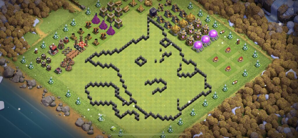 TH8 Troll Base - Top Town Hall 8 Troll/Funny Base with Link (#8) - Clash of Clans 2025​ TH8 Base