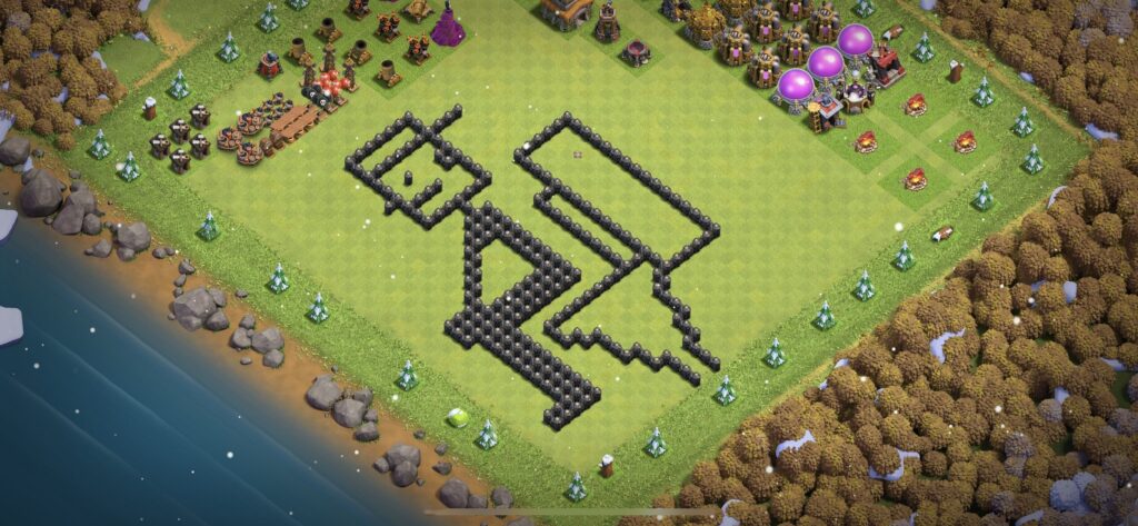 TH8 Troll Base - Top Town Hall 8 Troll/Funny Base with Link (#9) - Clash of Clans 2025​ TH8 Base