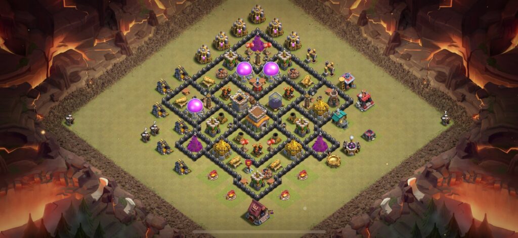 TH8 War Base - Top Town Hall 8 War Base with Link (#1) - Clash of Clans 2025​ TH8 Base