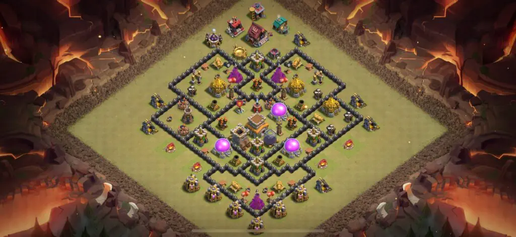 TH8 War Base - Top Town Hall 8 War Base with Link (#10) - Clash of Clans 2025​ TH8 Base