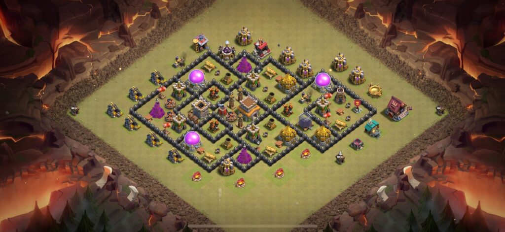 TH8 War Base - Top Town Hall 8 War Base with Link (#12) - Clash of Clans 2025​ TH8 Base