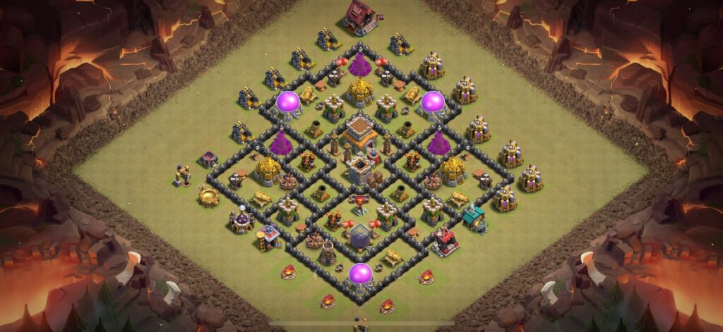TH8 War Base - Top Town Hall 8 War Base with Link (#13) - Clash of Clans 2025​ TH8 Base