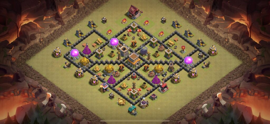 TH8 War Base - Top Town Hall 8 War Base with Link (#14) - Clash of Clans 2025​ TH8 Base