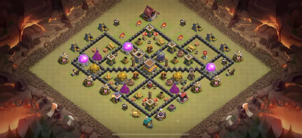 TH8 War Base - Top Town Hall 8 War Base with Link (#14) - Clash of Clans 2025​ TH8 Base