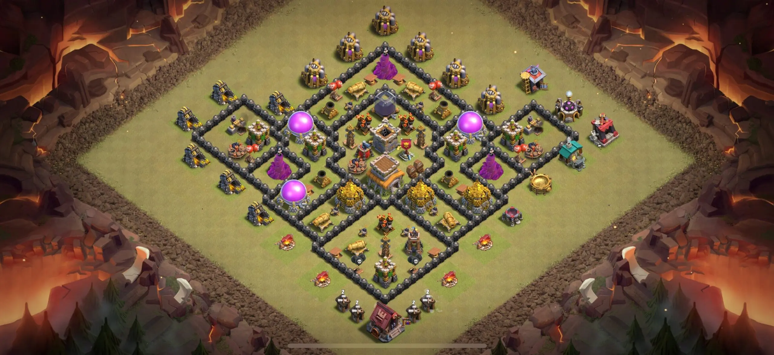 TH8 War Base - Top Town Hall 8 War Base with Link (#15) - Clash of Clans 2025​ TH8 Base