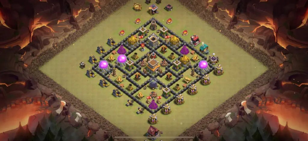 TH8 War Base - Top Town Hall 8 War Base with Link (#16) - Clash of Clans 2025​ TH8 Base