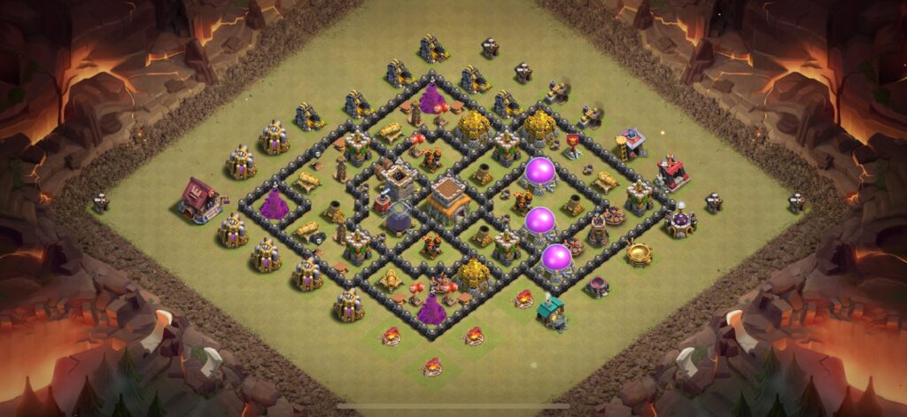 TH8 War Base - Top Town Hall 8 War Base with Link (#17) - Clash of Clans 2025​ TH8 Base