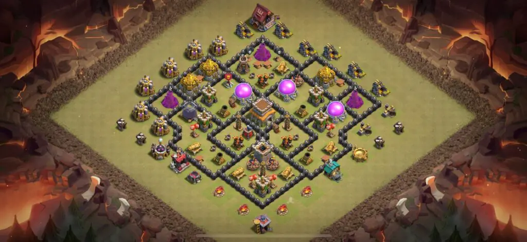 TH8 War Base - Top Town Hall 8 War Base with Link (#18) - Clash of Clans 2025​ TH8 Base