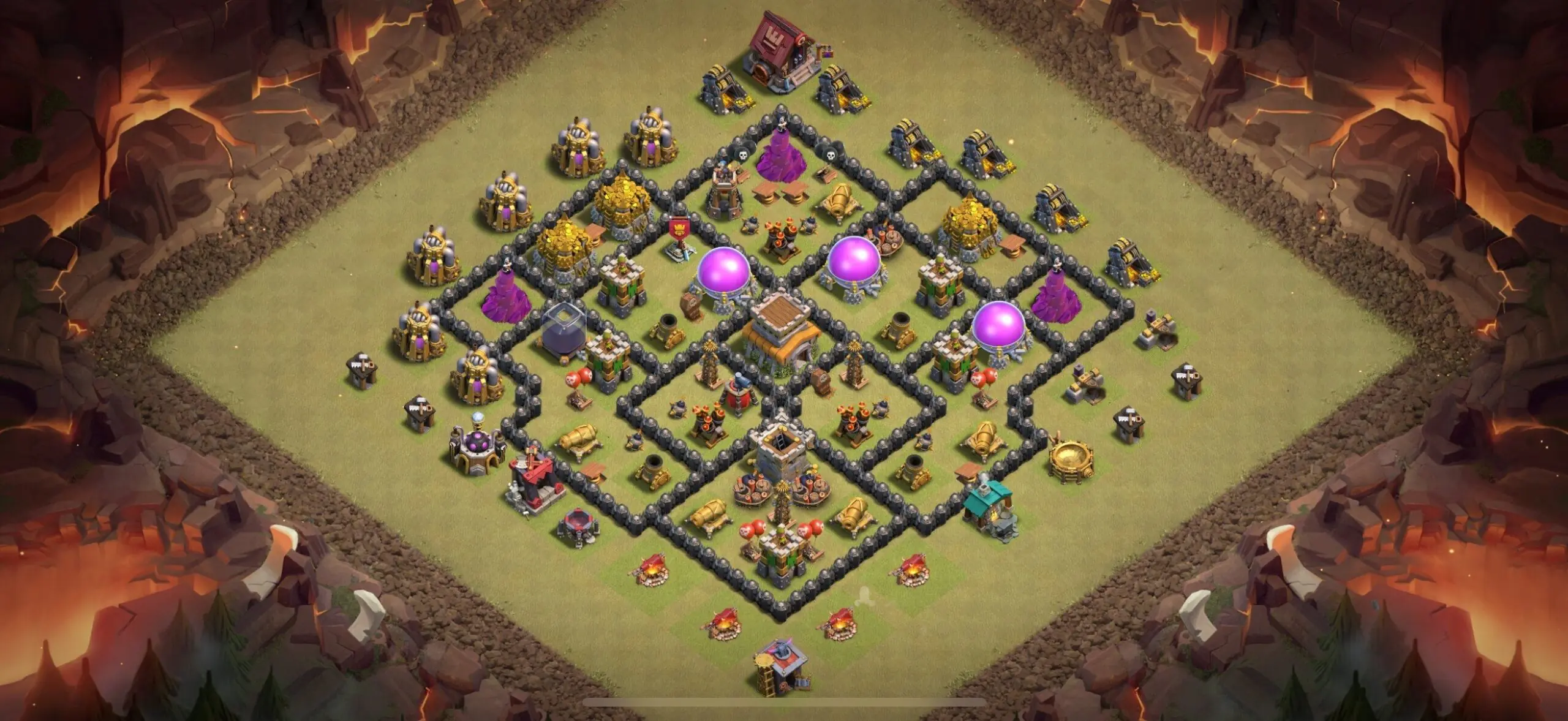 TH8 War Base - Top Town Hall 8 War Base with Link (#18) - Clash of Clans 2025​ TH8 Base