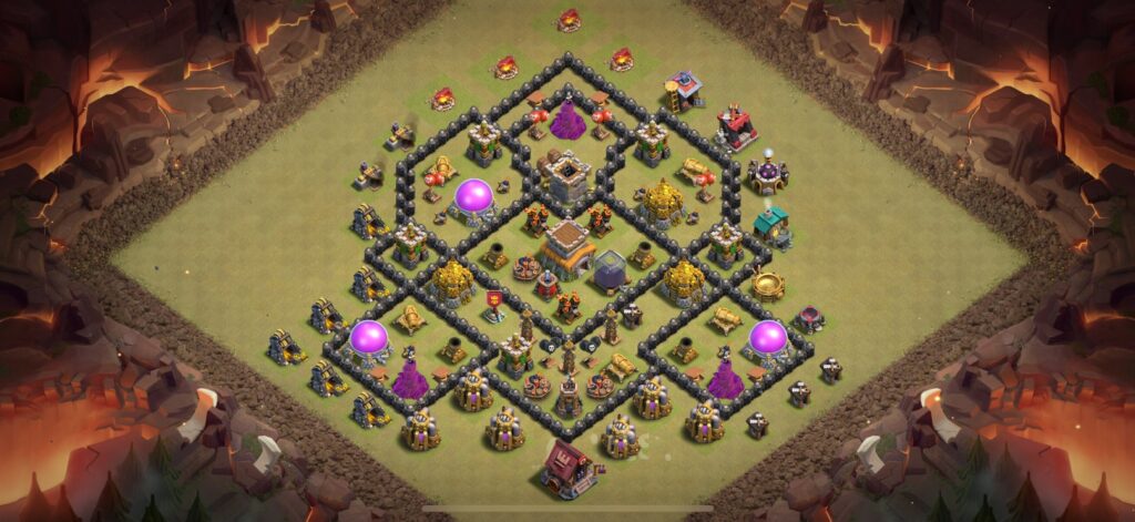 TH8 War Base - Top Town Hall 8 War Base with Link (#19) - Clash of Clans 2025​ TH8 Base