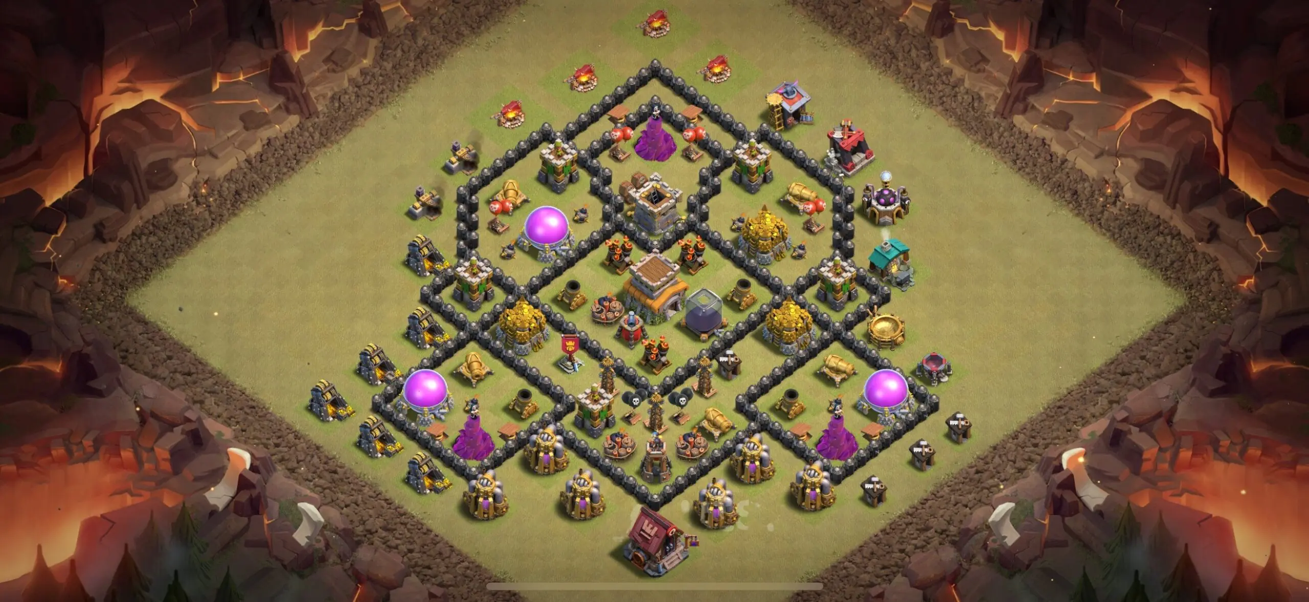 TH8 War Base - Top Town Hall 8 War Base with Link (#19) - Clash of Clans 2025​ TH8 Base
