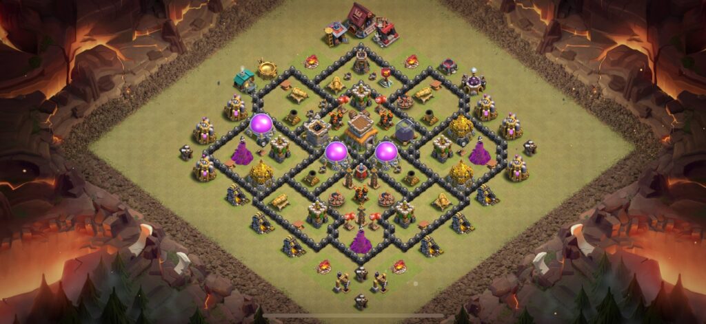 TH8 War Base - Top Town Hall 8 War Base with Link (#2) - Clash of Clans 2025​ TH8 Base