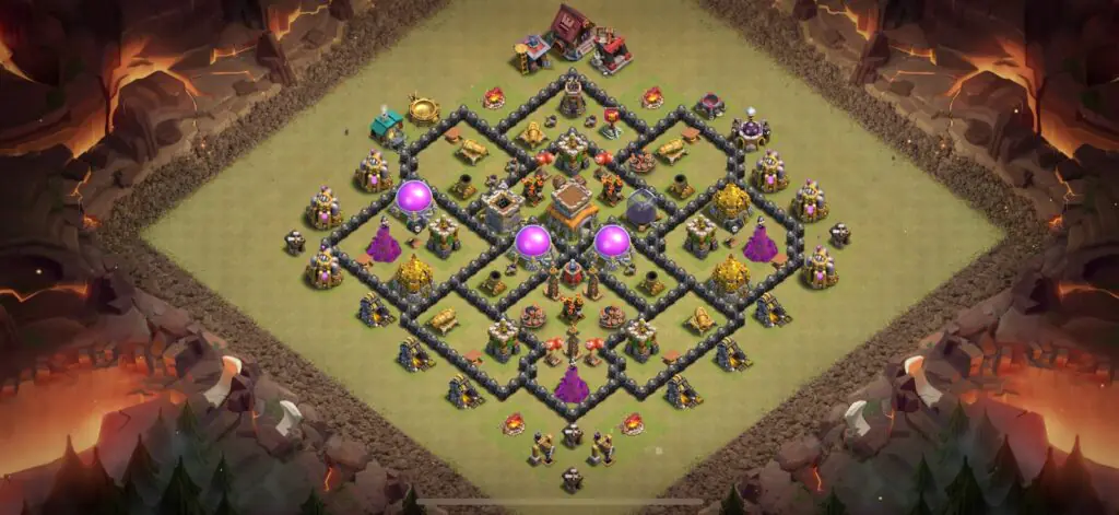 TH8 War Base - Top Town Hall 8 War Base with Link (#2) - Clash of Clans 2025​ TH8 Base