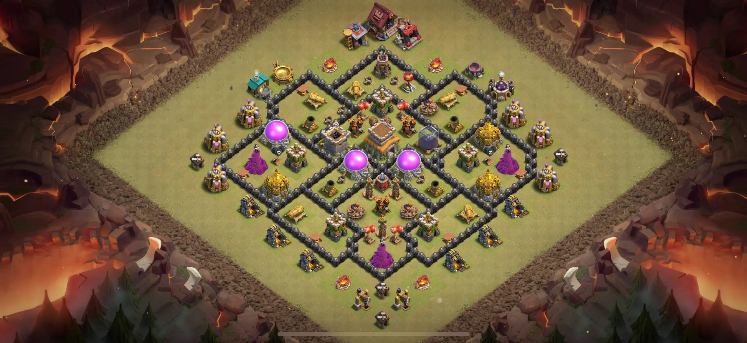 TH8 War Base - Top Town Hall 8 War Base with Link (#2) - Clash of Clans 2025​ TH8 Base