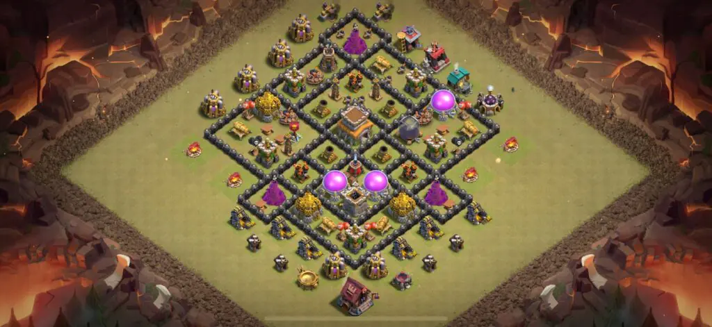 TH8 War Base - Top Town Hall 8 War Base with Link (#20) - Clash of Clans 2025​ TH8 Base