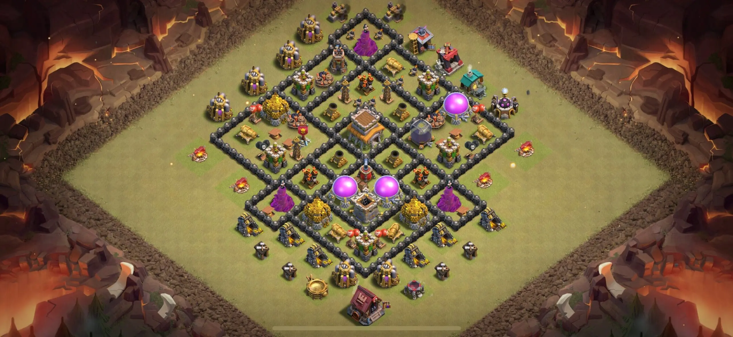 TH8 War Base - Top Town Hall 8 War Base with Link (#20) - Clash of Clans 2025​ TH8 Base