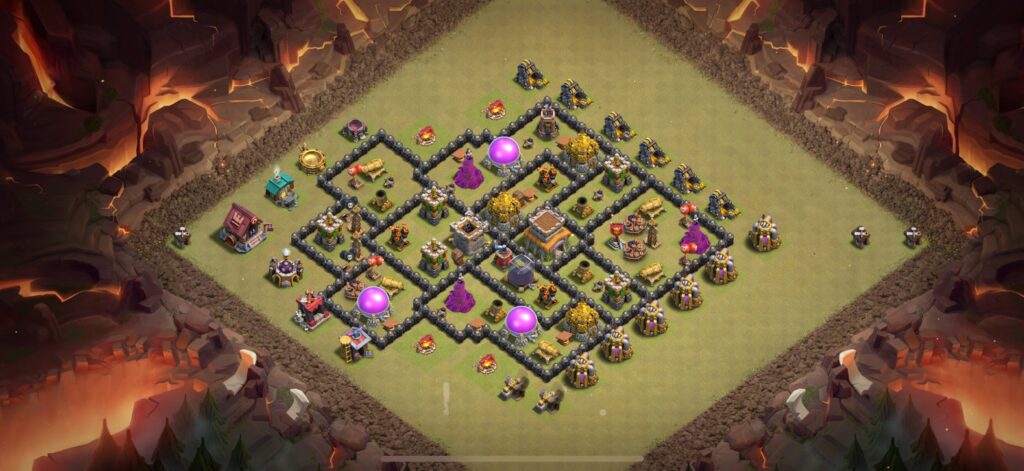 TH8 War Base - Top Town Hall 8 War Base with Link (#21) - Clash of Clans 2025​ TH8 Base