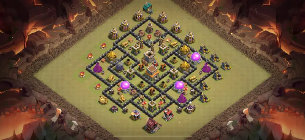 TH8 War Base - Top Town Hall 8 War Base with Link (#22) - Clash of Clans 2025​ TH8 Base