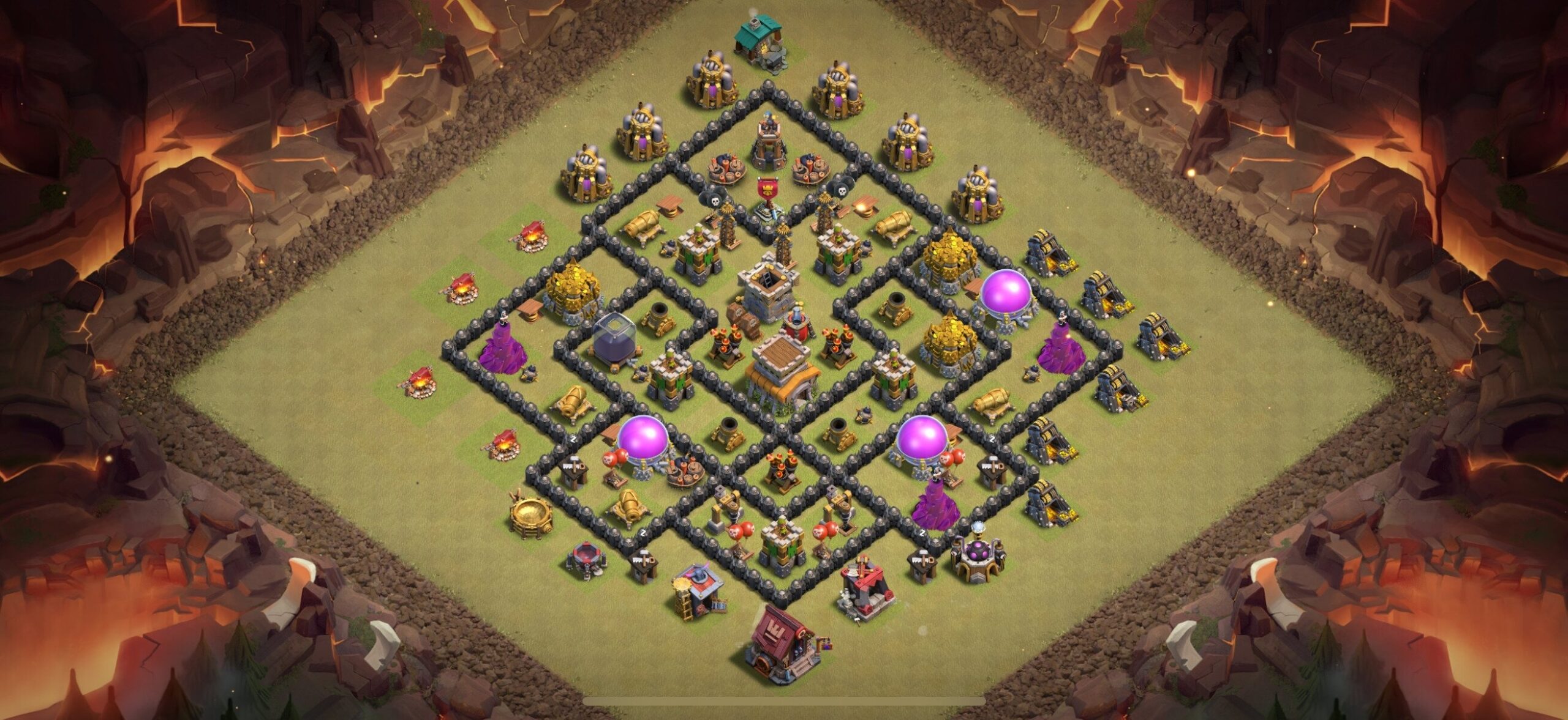 TH8 War Base - Top Town Hall 8 War Base with Link (#22) - Clash of Clans 2025​ TH8 Base