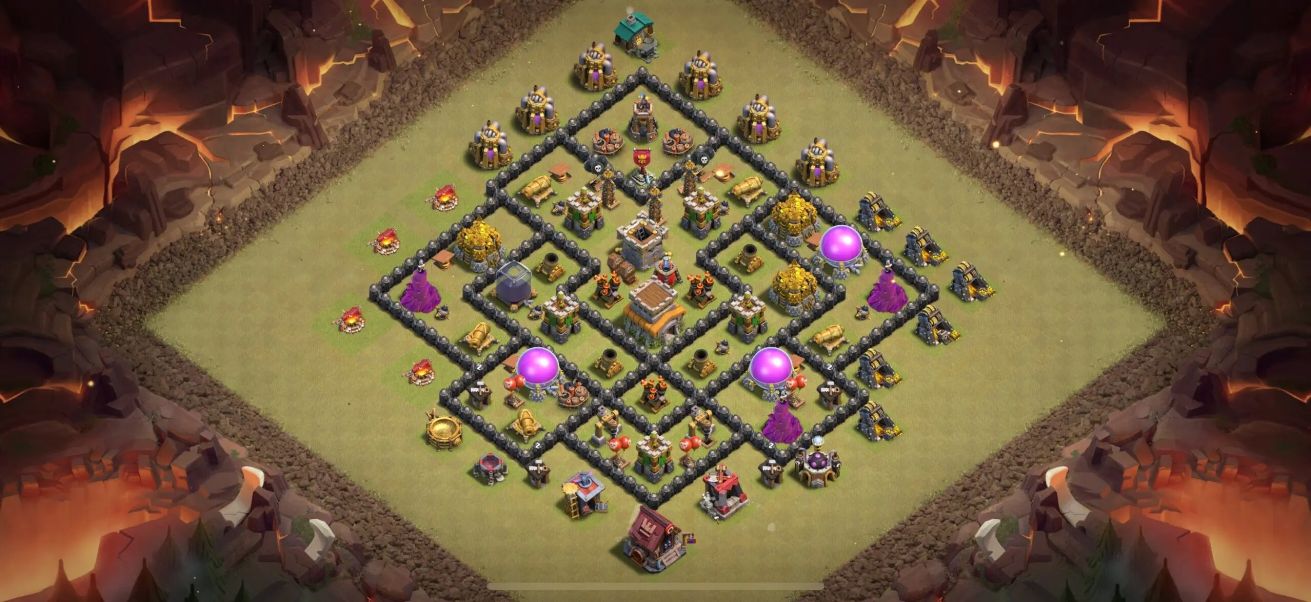TH8 War Base - Top Town Hall 8 War Base with Link (#22) - Clash of Clans 2025​ TH8 Base