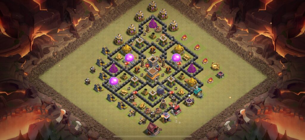 TH8 War Base - Top Town Hall 8 War Base with Link (#23) - Clash of Clans 2025​ TH8 Base