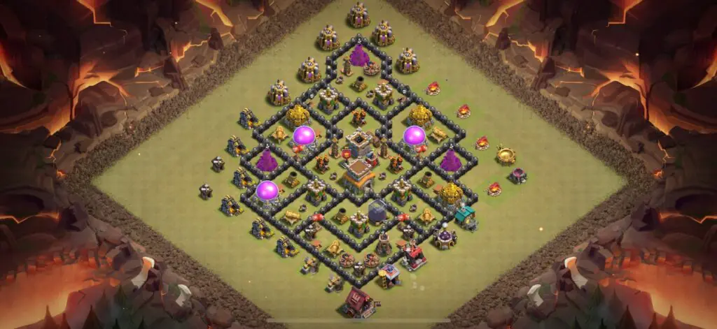 TH8 War Base - Top Town Hall 8 War Base with Link (#23) - Clash of Clans 2025​ TH8 Base