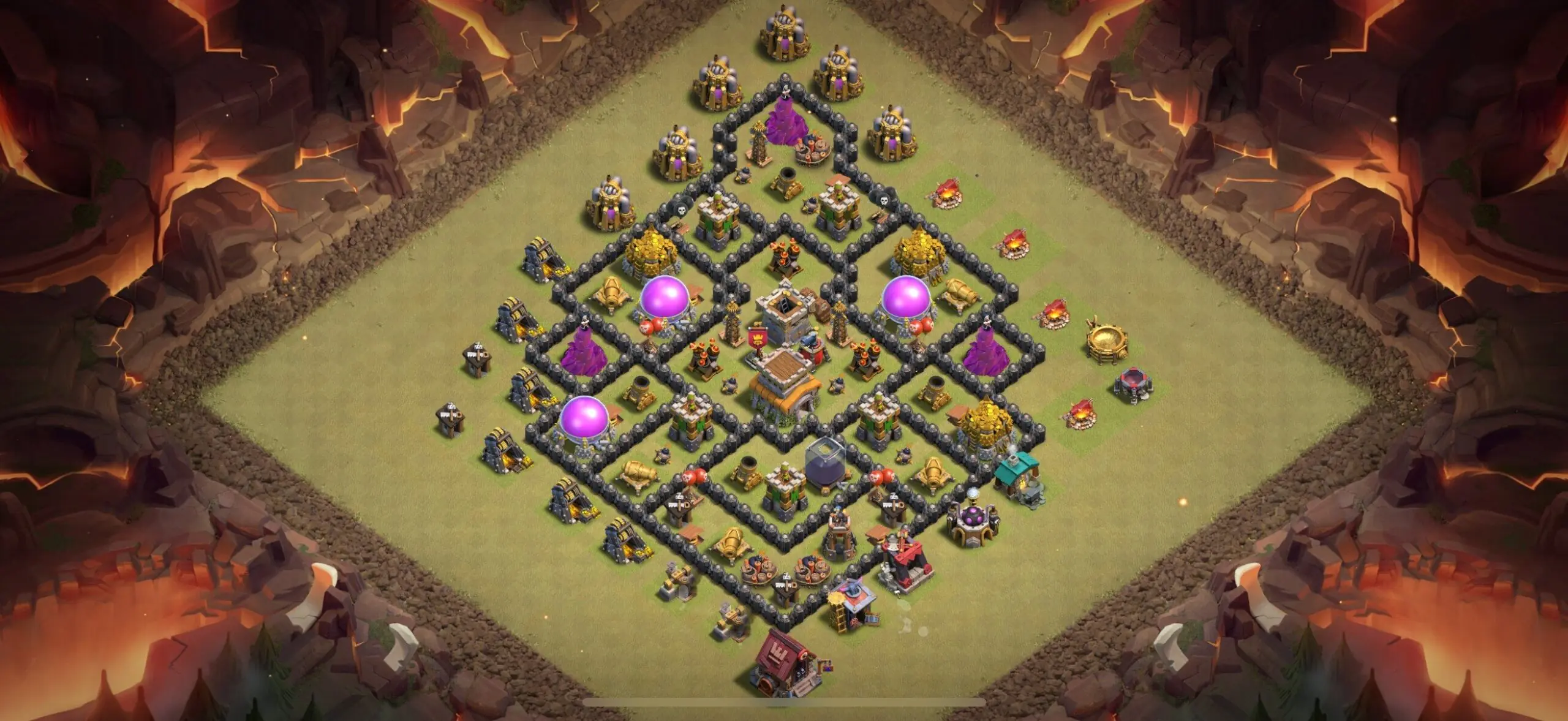 TH8 War Base - Top Town Hall 8 War Base with Link (#23) - Clash of Clans 2025​ TH8 Base